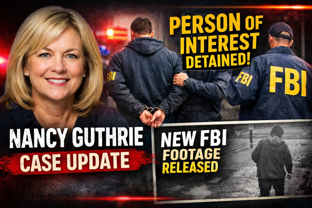 Nancy Guthrie Case Update: Person of Interest Detained as FBI Releases ...